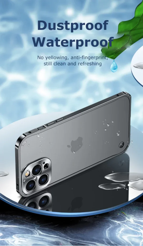 Luxury Premium Metallic Matte Transparent Shockproof Case for iPhone Series - Image 13