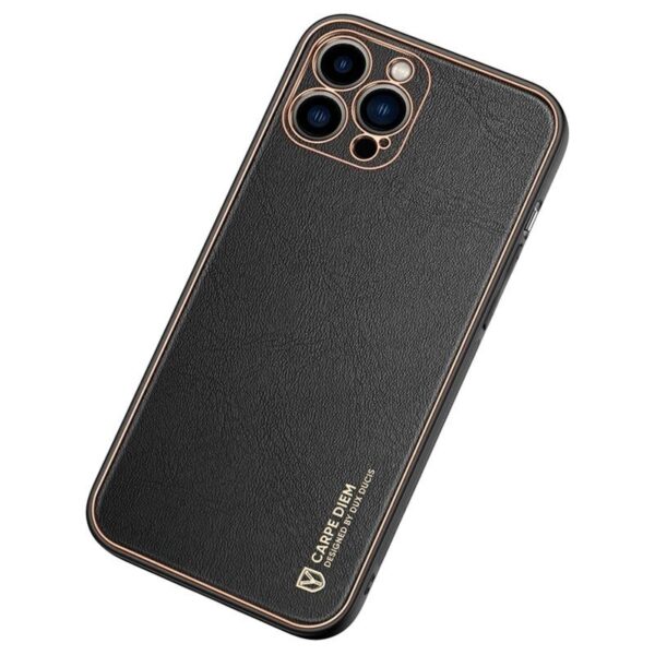iPhone 13 Pro Max Dux Ducis Yolo Leather Electroplated Case - Image 3