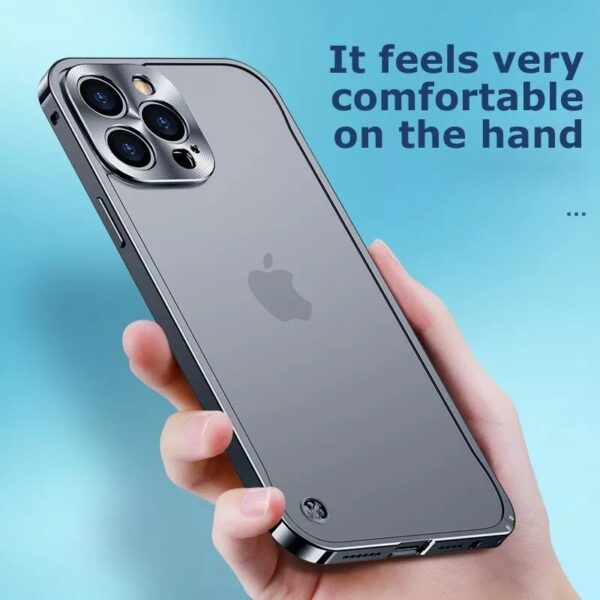 Luxury Premium Metallic Matte Transparent Shockproof Case for iPhone Series - Image 12