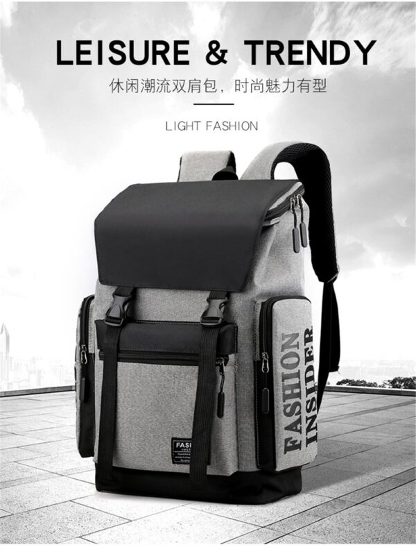Waterproof Men Large Capacity Light Weight Backpack For office and travel - Image 7
