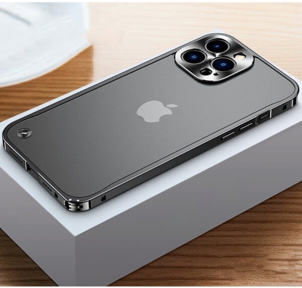 Luxury Premium Metallic Matte Transparent Shockproof Case for iPhone Series - Image 4