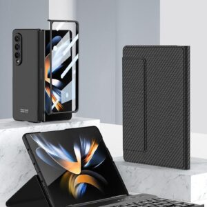 Luxury Premium Wireless Bluetooth keyboard Leather Case Cover For Samsung Galaxy Z Fold 3/Fold 4