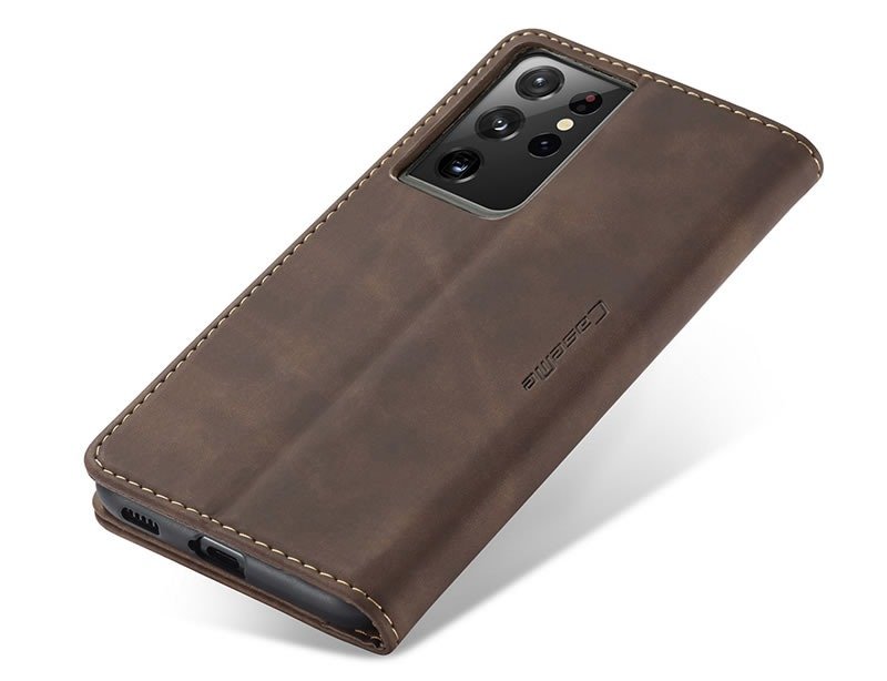 Samsung S21 Ultra CaseMe Leather Flip Cover - Image 15
