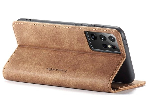 Samsung S21 Ultra CaseMe Leather Flip Cover - Image 5