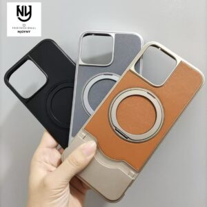 Magnetic 360° Rotatable Ring Stand, Metal Heavy-Duty Protection Case for iPhone 13/14/15/16 Pro Max Series