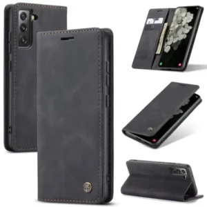Luxury Premium Soft Slim Folio Flip PU Leather Wallet Case Cover For Samsung Galaxy S22 Series