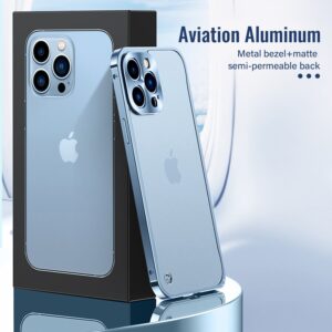 Luxury Premium Metallic Matte Transparent Shockproof Case Cover and 3D Glass Protector for iPhone  Series