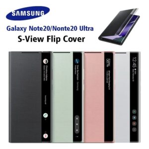 Original Samsung Clear View Flip Case Cover For Samsung Galaxy Note 20 Ultra